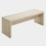 Mirella 53.5” Faux Travertine Bench