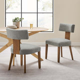 Nalani Fabric Upholstered Dining Chairs Set of 2