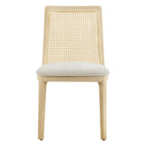 Monarch Wood and Rattan Dining Side Chair