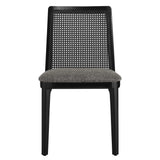 Monarch Wood and Rattan Dining Side Chair
