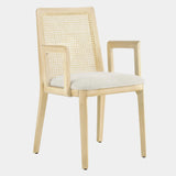 Monarch Wood and Rattan Dining Armchair