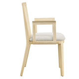 Monarch Wood and Rattan Dining Armchair