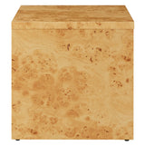 Hudson 1-Drawer Burl Wood Nightstand