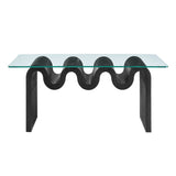Ondine Glass Top Coffee Table