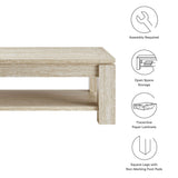Hollis Travertine Coffee Table in Travertine