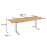 Aeris 9-Piece Outdoor Patio Aluminum Dining Set