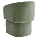 Verity Barrel Back Chenille Dining Armchair