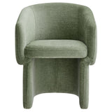 Verity Barrel Back Chenille Dining Armchair