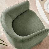 Verity Barrel Back Chenille Dining Armchair