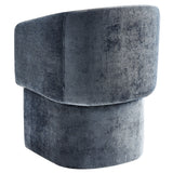 Verity Barrel Back Chenille Dining Armchair