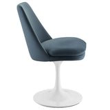 Lippa Swivel Dining Performance Velvet Side Chair
