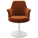Lippa Swivel Dining Upholstered Armchair