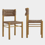 Parkland Outdoor Patio Rattan and Aluminum Dining Side Chairs Set of 2