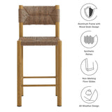 Parkland Outdoor Patio Rattan and Aluminum Counter Stools Set of 2