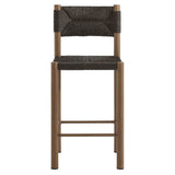 Parkland Outdoor Patio Rattan and Aluminum Counter Stools Set of 2