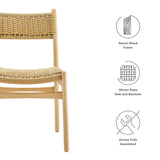 Wynn Rope and Wood Dining Side Chairs Set of 2