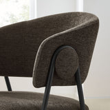 Nella Upholstered Heathered Chenille Dining Chairs Set of 2