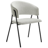 Nella Upholstered Heathered Chenille Dining Chairs Set of 2
