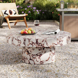 Alora Indoor - Outdoor Patio Concrete Round Coffee Table