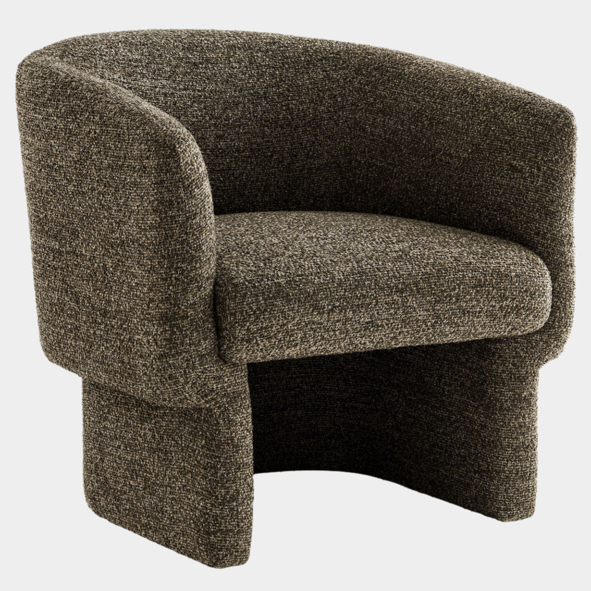 Muse Boucle Fabric Barrel Accent Chair
