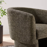 Muse Boucle Fabric Barrel Accent Chair