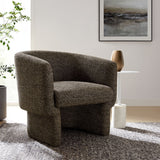Muse Boucle Fabric Barrel Accent Chair