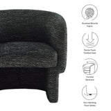 Muse Boucle Fabric Barrel Accent Chair