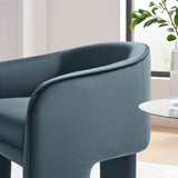 Greer Performance Velvet Upholstered Accent Armchair