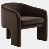 Greer Performance Velvet Upholstered Accent Armchair