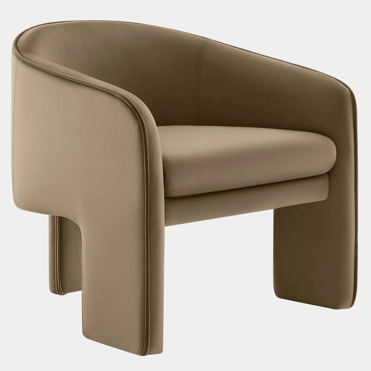 Greer Performance Velvet Upholstered Accent Armchair