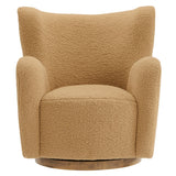 Montrose Wingback Sherpa Swivel Accent Chair