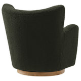 Montrose Wingback Sherpa Swivel Accent Chair