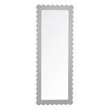 Emmeline Scalloped Rectangle Floor Mirror