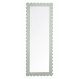 Emmeline Scalloped Rectangle Floor Mirror