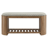 Ashby 45" Geometric Upholstered Bench