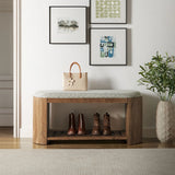 Ashby 45" Geometric Upholstered Bench