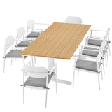 Aeris 9-Piece Outdoor Patio Aluminum Dining Set