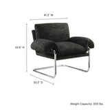 Ansel Boucle Fabric Accent Chair