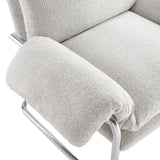 Ansel Boucle Fabric Accent Chair