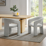 Oslo Barrel Fabric Upholstered Dining Accent Chair