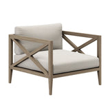 Northlake 3-Piece Outdoor Teak Wood Furniture Set with Armchair and Side Table
