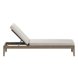 Northlake 3-Piece Outdoor Teak Wood Furniture Set with Chaise Lounges and Side Table