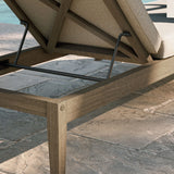 Northlake Outdoor Teak Chaise Lounge