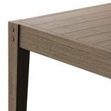 Northlake 7-Piece Outdoor Patio Teak Wood Dining Set in Weathered Gray