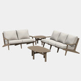Saratoga 4-Piece Outdoor Teak Wood Furniture Set