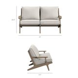 Saratoga 4-Piece Outdoor Teak Wood Furniture Set