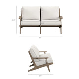 Saratoga 4-Piece Outdoor Teak Wood Furniture Set