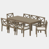 Northlake 9-Piece Outdoor Teak Wood Dining Set