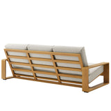 Lirienne 4-Piece Outdoor Patio Aluminum Faux Wood Furniture Set