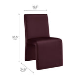 Emory Upholstered Performance Velvet Dining Side Chair